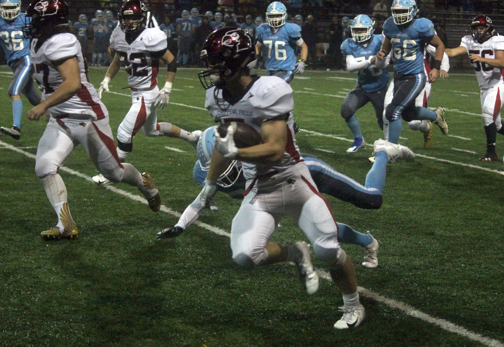 Chi-Hi football at Eau Claire North 10-5-18